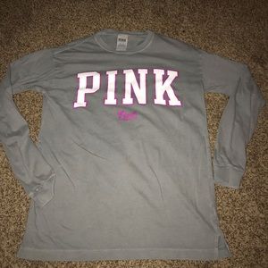 Never worn Pink VS long sleeve shirt